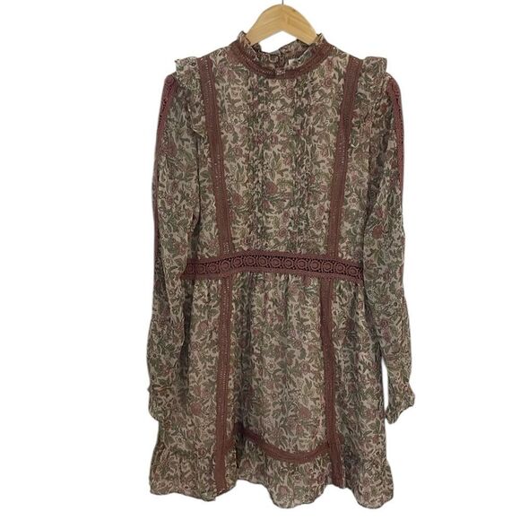 NWT TopShop Dress, Calico flowers, Rose Pink, 12 - Picture 1 of 11